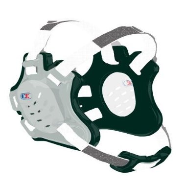 Cliff Keen F5 Tornado Wrestling Headgear - Trans/Dark Green/White
