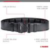 Bianchi 7955 ErgoTek Duty Belt with Tri-Release Buckle, Fits 2.25 Inches (58 MM) Belt Loops, Basketweave Black, 40-42 view 2