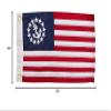 Taylor Made Sewn US Yacht Ensign Boat Flag, 20" x 30", American Red, White & Blue, Stars and Stripes, Marine Anchor Emblem, Embroidered Fade-Resistant Nylon Fabric, Brass Grommets - 8130 view 3