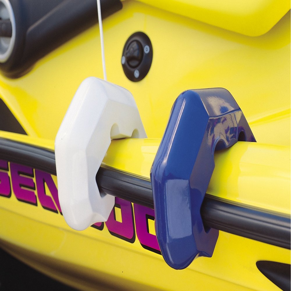 Taylor Made Buoy for Personal Watercrafts, Hook Under Quick Attachment, Flexible Shape, Inflation Valve, Suction Cup and Securing Line Included, for Use at Low Speed or Docking, Yellow  2020108225