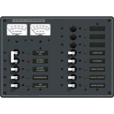 Blue Sea Systems 8076 AC Main + 11 Positions