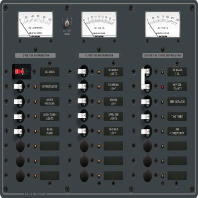 Blue Sea Systems 8084 AC Main + 6 Positions/DC Main + 15 Positions