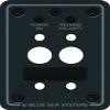 Blue Sea Systems 8173 A-Series Double Blank Mounting Panel view 1