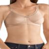 Amoena Women's Rita Wire-Free Mastectomy Bra with Coolmax Pockets - Pocketed Bra Prosthesis Bra Nude, 36DD view 1