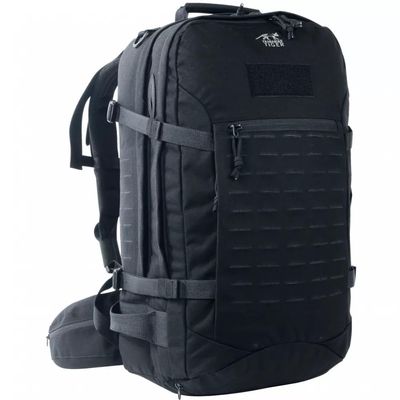 Tasmanian Tiger Mission Pack Mk II, 37L Combat Backpack with Laser Cut MOLLE System, YKK RC Zippers, Black