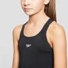 Speedo Girls Endurance Plus Medalist Swimsuit in Black or Red (34, Black) view 4
