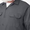 Dickies Men's Long Sleeve Work Shirt, Charcoal, Small view 4