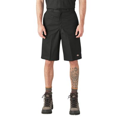 Dickies Mens 13-Inch Loose Fit Work Shorts  Durable Outdoor Uniform Shorts with Multi-Pockets for Men on The Job, Black, 34