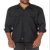 Dickies mens Long-sleeve work utility button down shirts, Black, Medium US view 1