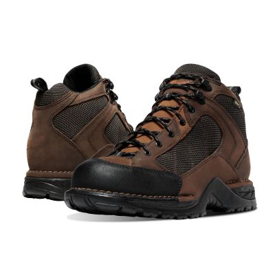 Danner Radical 452 5.5 Waterproof Hiking Boots for Men with Sanded Nubuck Leather, Scuff-Proof Toe Cap, Breathable Gore-Tex & Traction Outsole, Dark Brown - 11 EE