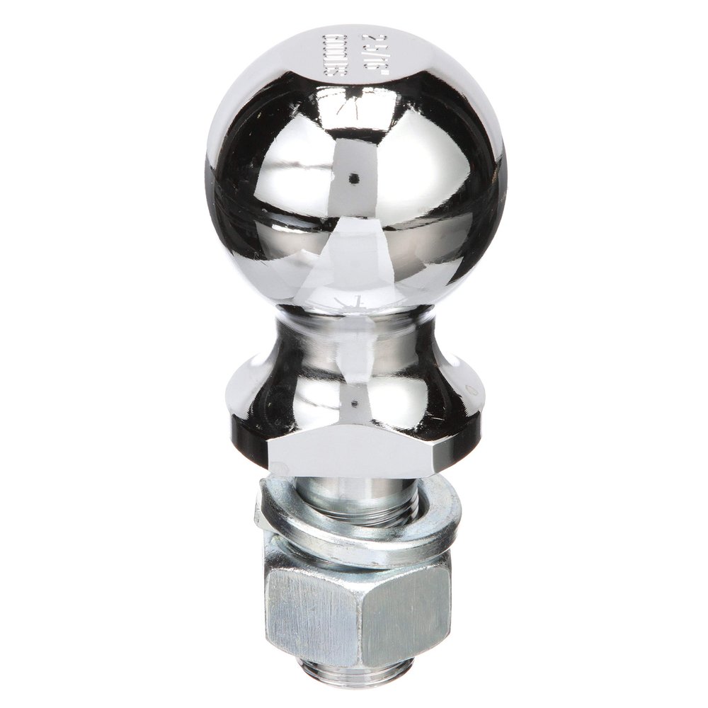 SEACHOICE Trailer Ball, 2-5/16 in., 1 X 2 in. Shank, 6,000 Lb. Capacity, Chrome Finish