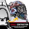 Franklin Sports 7784F27 NHL Mini Goalie Mask,Colorado Avalanche view 3