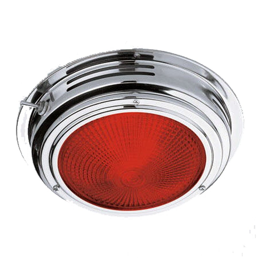 Guest 24018 Marine Stainless Steel Interior Navigation Light (12-Volt, 10-Watts, 3.5-Amps, 6.75-Inch Base, 4.375-Inch Lens)