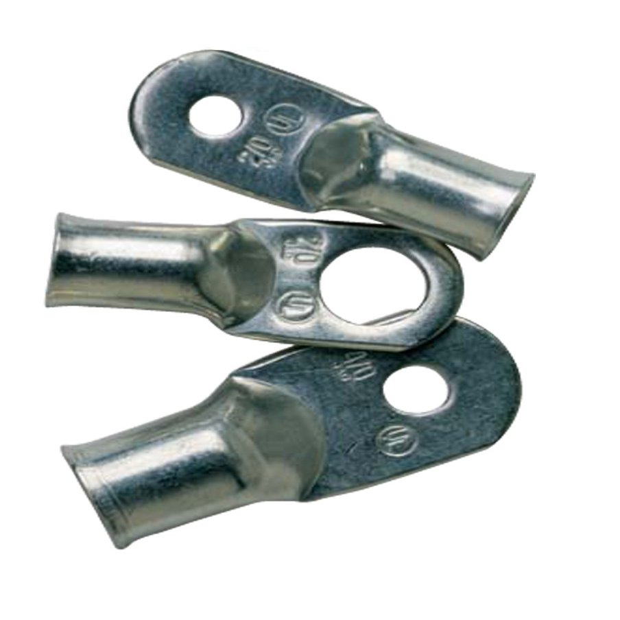 ANCOR MARINE GRADE 242274 Marine Grade Electrical Heavy Duty Tinned Copper Lugs (1-Gauge, Size 1/4 Screw, 25-Pack)