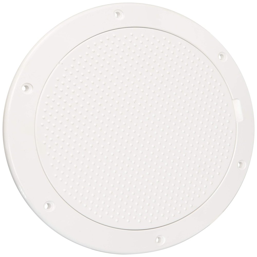 Beckson DP63-W Pry-Out Deck Plate, 1 Pack, White