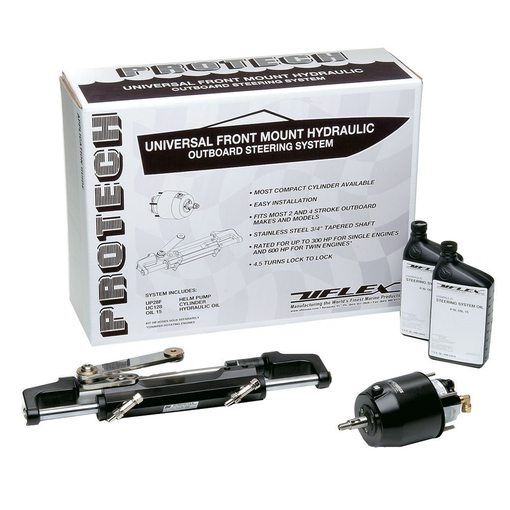 uflex Protech Universal Hydraulic Outboard Steering Package (Option: 1.0 Front Mount)