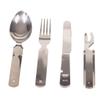 MFH - Set of 4 Cutlery in Steel, Strong Hold, Silver Colour view 1