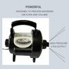 RAVE Sports 01083 High Speed Inflator/Deflator, 3.0 psi, 48 CFM 120 VAC, with Adaptors, black view 4