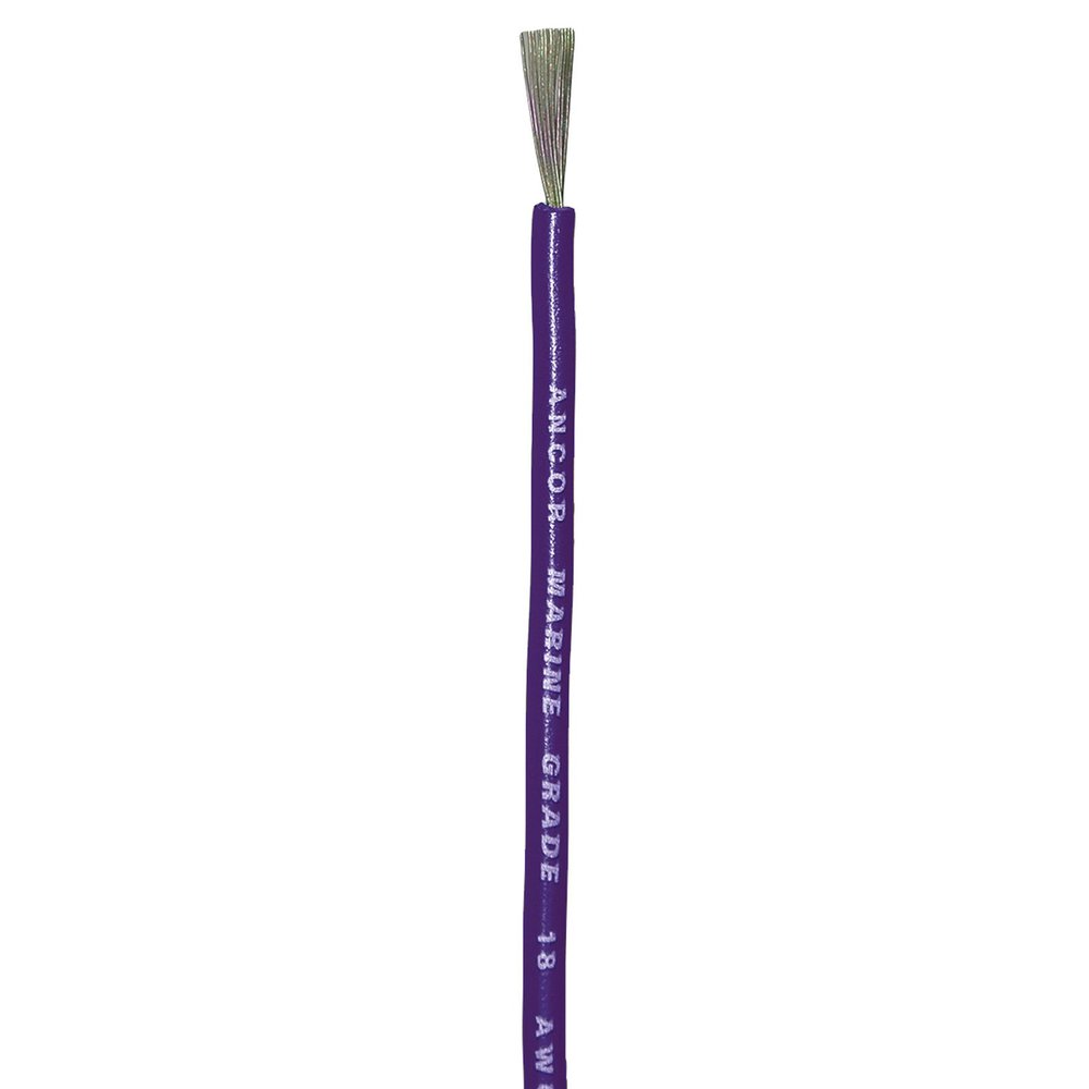 Ancor 104799 Marine Grade Electrical Primary Tinned Copper Boat Wiring (14-Gauge, Purple, 1000-Feet)