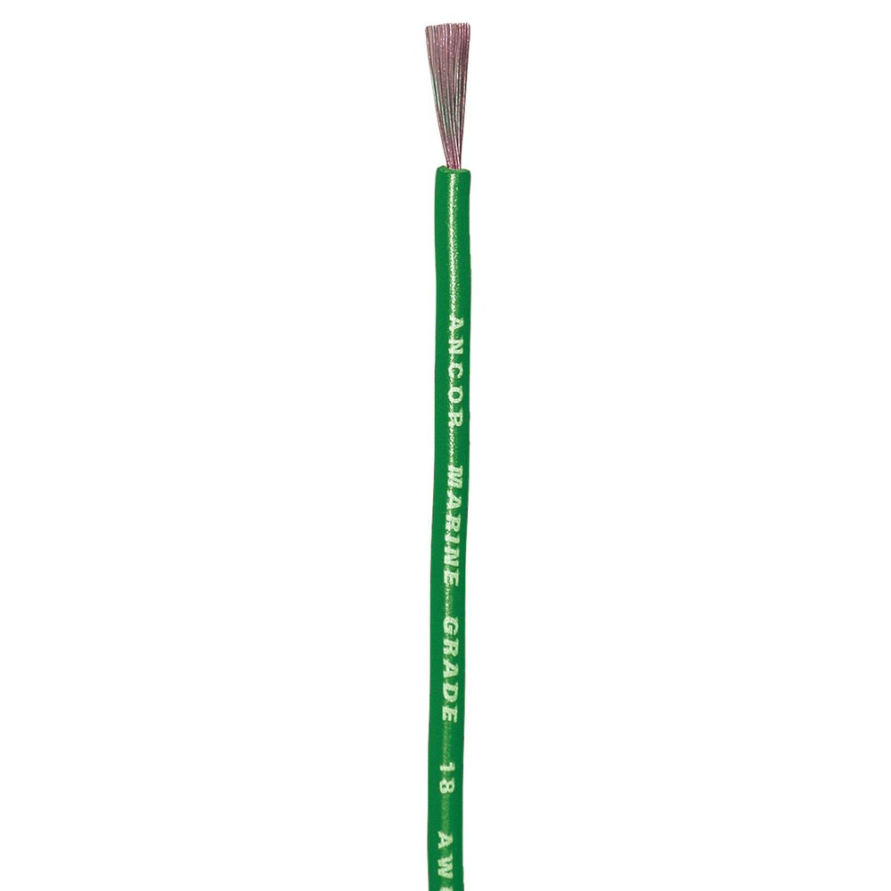 Ancor 102325AA Tinned Copper Wire, 16 AWG (1mm2), Green - 250ft