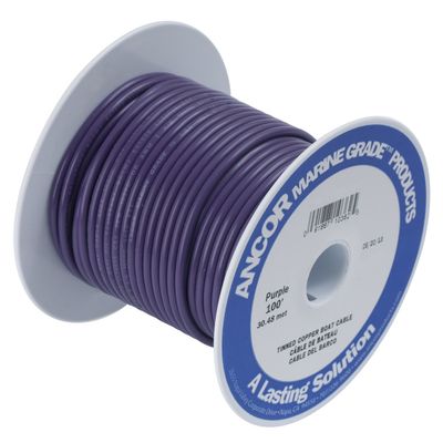Ancor 102799 Marine Grade Electrical Primary Tinned Copper Boat Wiring (16-Gauge, Purple, 1000-Feet)