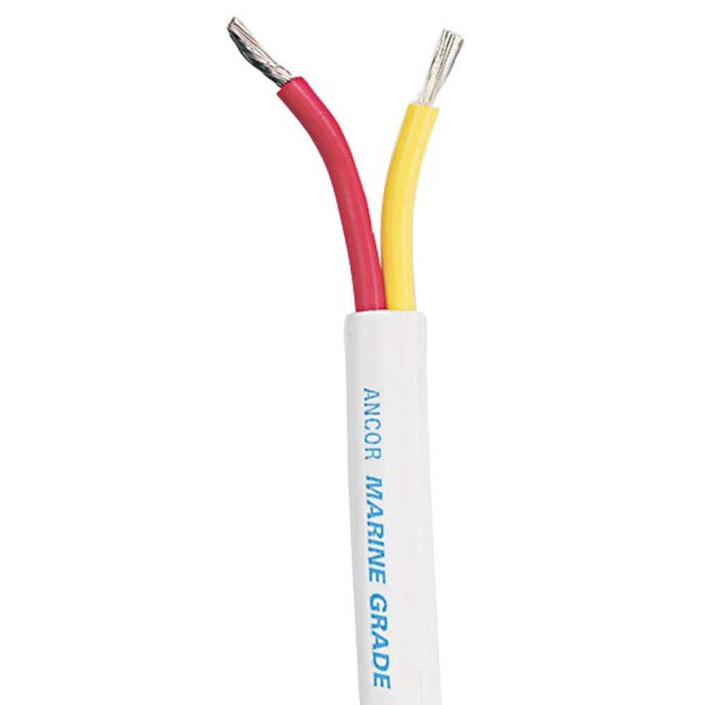 ANCOR MARINE GRADE 124302 Electrical Safety Duplex Tinned Boat Cable (Paddle with 1/4-Inch Tab, Flat, 12-Gauge, 25-Feet)