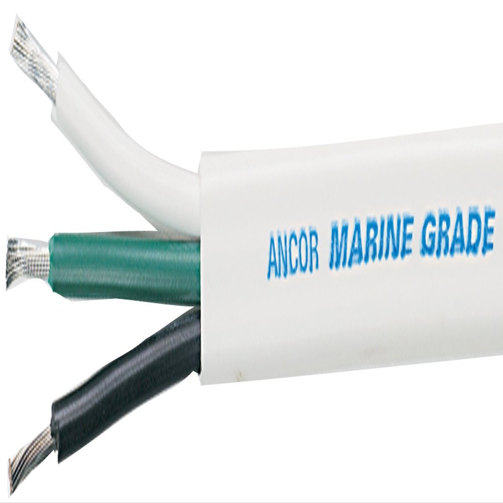 Ancor Marine Grade Products 131130 Triplex Cable, 10/3 AWG (3 x 5mm2), Flat - 300ft