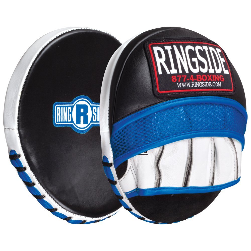 Ringside Gel Micro Boxing MMA Punch Mitts (Pair) , blue/black, Small