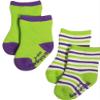 Mak the Yak - Little Boys' Bootie Sock 2-Pack, Purple, Lime 7897-3-6Months view 1