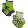 Mak the Yak - Little Boys' Bootie Sock 2-Pack, Purple, Lime 7897-3-6Months view 2