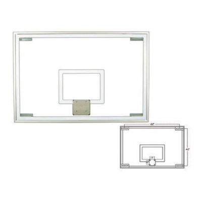 First Team FT236 72in x 48in Glass Basketball Backboard
