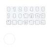 SSK-HNS02 Helmet Number Sticker (10) White view 1