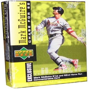1998 Upper Deck Mark Mcguire 'Chase For 62' Baseball Boxed Set - 30C