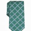 Club Room Mens Mandel Grid Silk Blend Checkered Neck Tie Green O/S