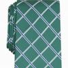 Club Room Mens Mandel Grid Silk Blend Checkered Neck Tie Green O/S view 2