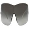 Versace VE 2054 10008G Silver Plastic Shield Sunglasses Grey Gradient Lens view 2