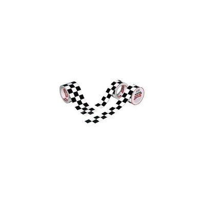 ISC Checkerboard Black and White Checkerboard Tape: 2 in. x 15 yds. (Black/White Square pattern)