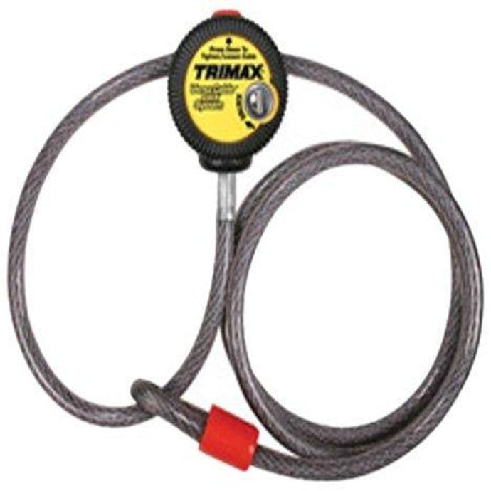 Trimax VMAX6 Multi-Use Versa Cable Lock (6 ft Long x 10mm Cable) , Black
