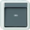 Gira 010730 Rocker Switch Cross Joint Wall-Mounted Fitting Water-Protected Grey view 1