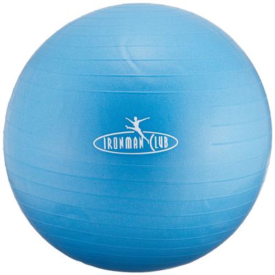 Ironman Club IMC-80 Norburst Yoga Ball, 21.7 inches (55 cm), Blue, Includes Pump, Burst Resistant Type, Balance Training