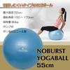 Ironman Club IMC-80 Norburst Yoga Ball, 21.7 inches (55 cm), Blue, Includes Pump, Burst Resistant Type, Balance Training view 3