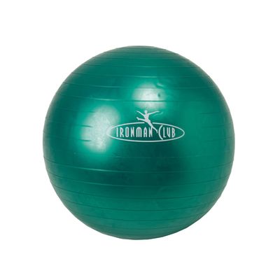 Ironman Club IMC-58 Yoga Ball, 21.7 inches (55 cm), Green, Includes Pump, Balance, Training