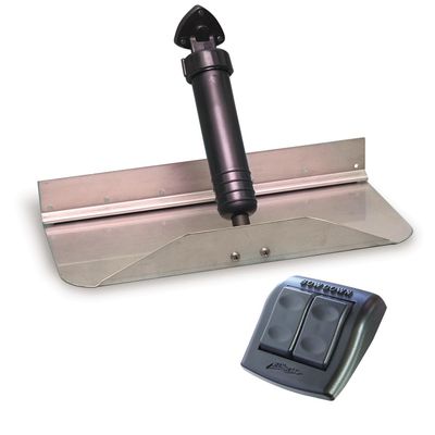 Bennett Marine Bennett 249E Hydraulic Trim Tab Set with Euro-Style Control - 24" x 9"