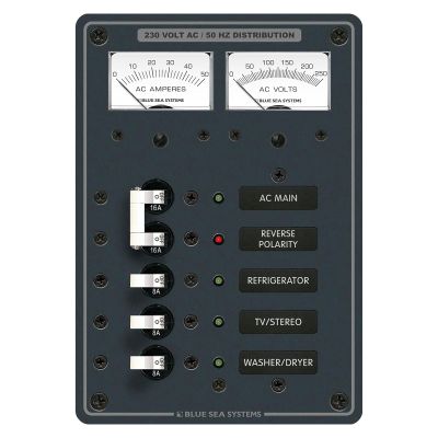 Blue Sea Systems AC Main + 3 Positions [European]