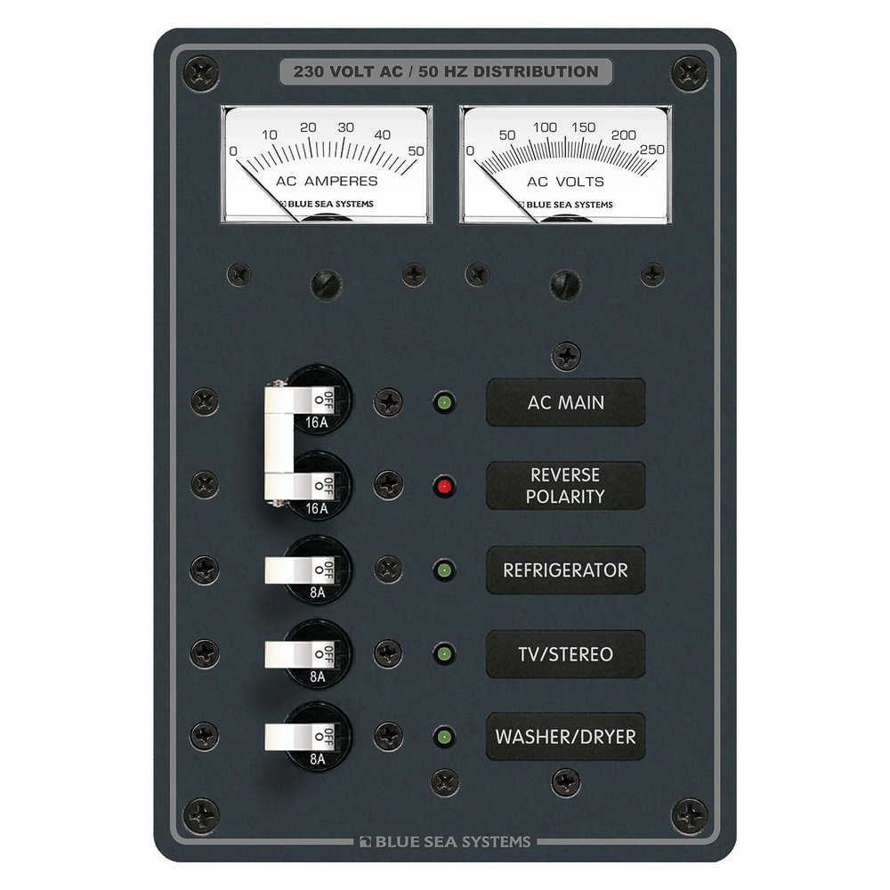 Blue Sea Systems AC Main + 3 Positions [European]