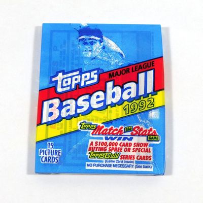 1992 Topps Baseball Card Wax Pack (15 Cards Per Pack)