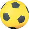 Champion Sports Coated High Density Foam Soccer Ball, Yellow, Black, 4 view 2