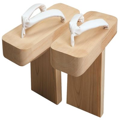 HATAS() Unisex's Wooden Clogs, Wood Grain, L