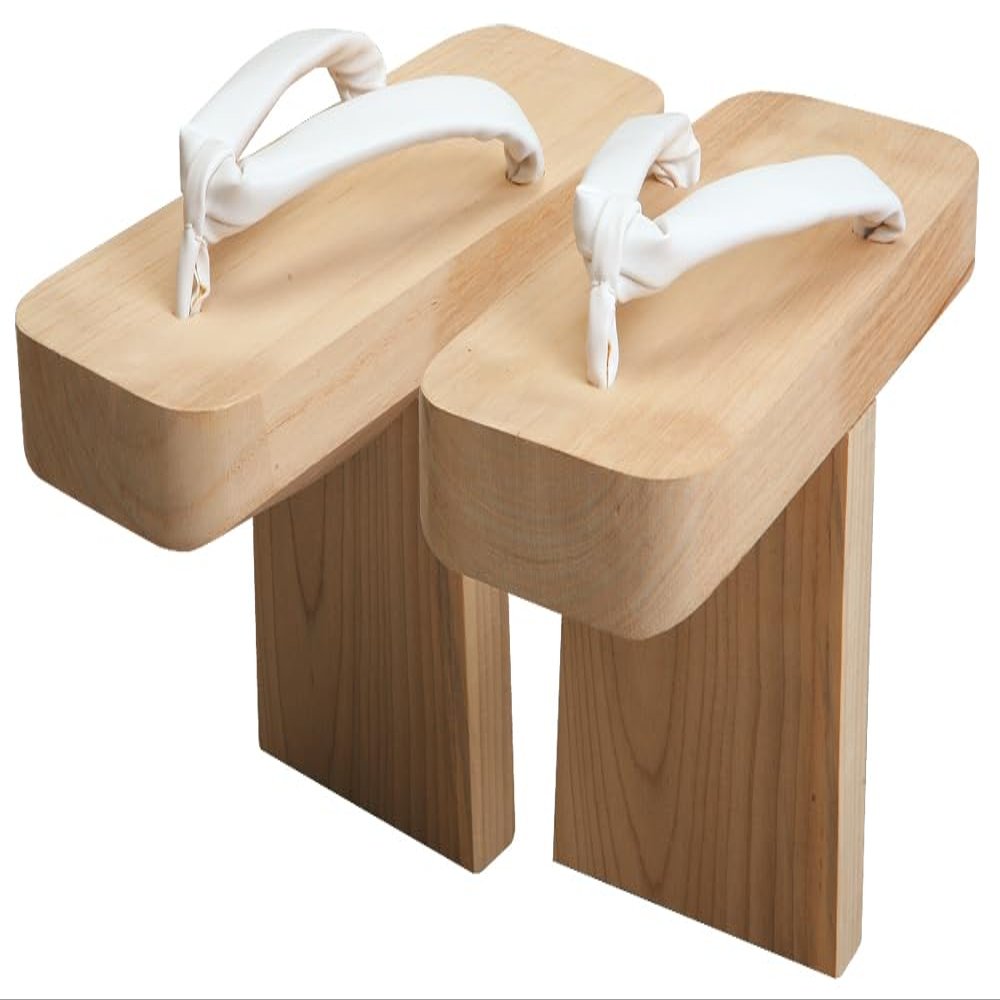 HATAS() Unisex's Wooden Clogs, Wood Grain, L