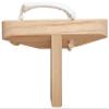HATAS() Unisex's Wooden Clogs, Wood Grain, L view 2